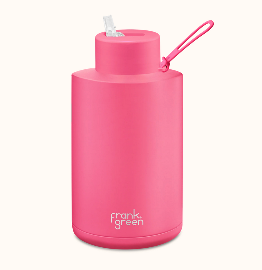 Frank Green Ceramic Reusable Drink Bottle With Strap 68oz 2000ml ...