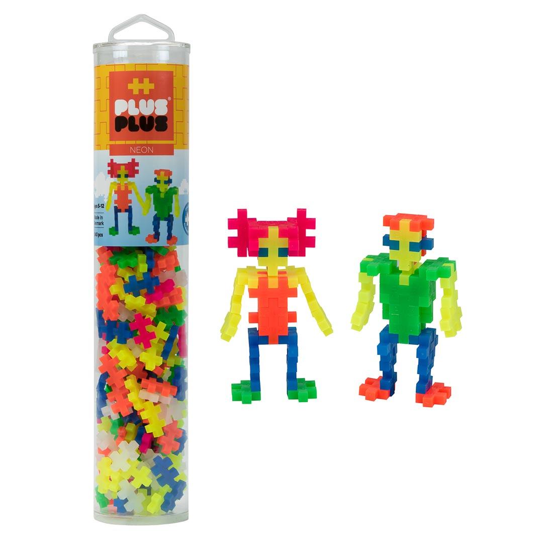 Plus-Plus 240 pc Tube - Neon Mix