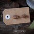 Wood With Words Stud Earrings - Retro Caravan