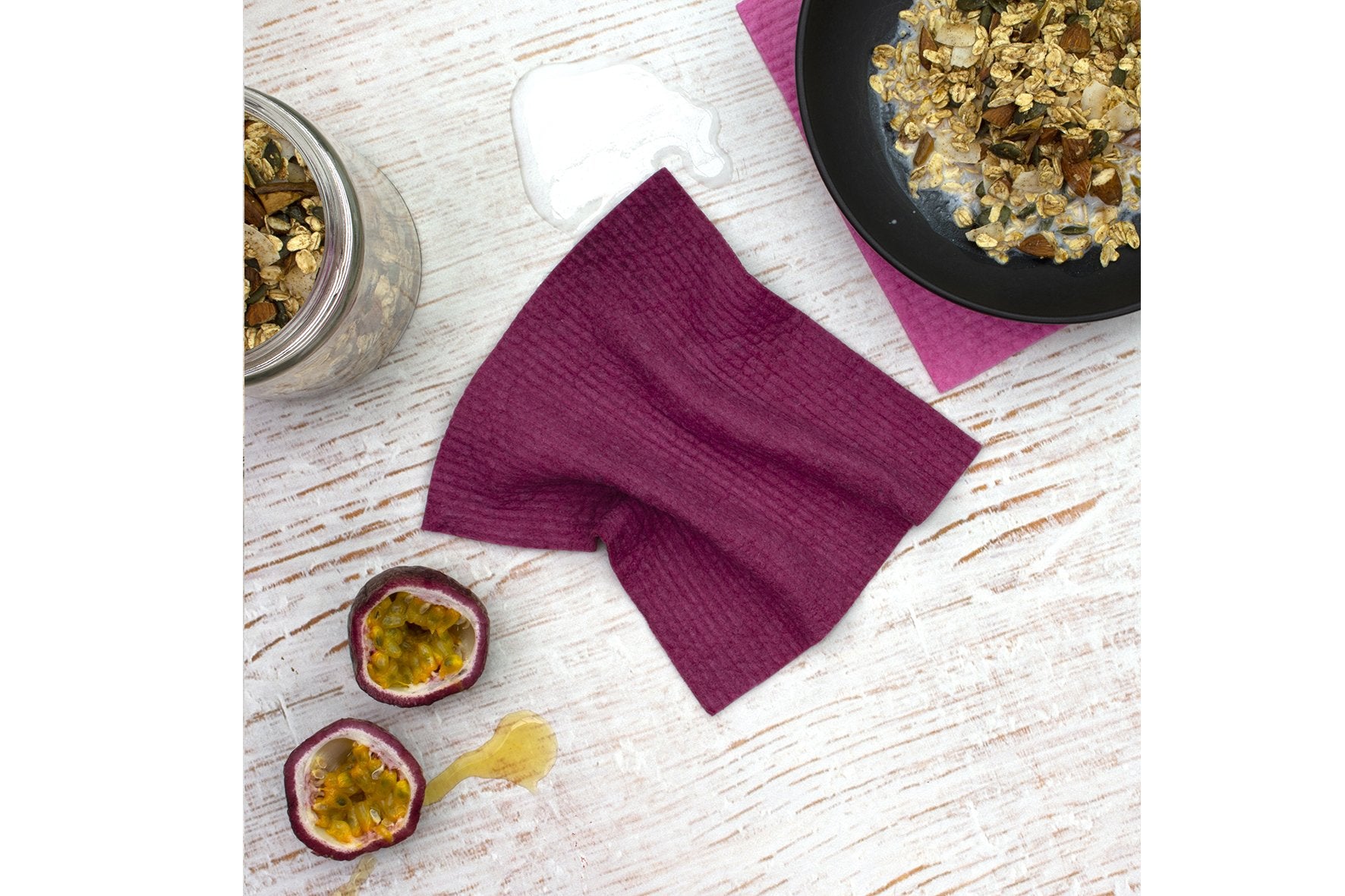 Retro Kitchen Compostable Sponge Cloths | Organic Dyed