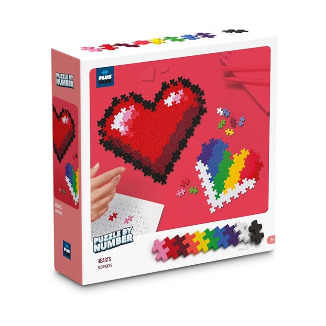 Plus-Plus Puzzle By Number | Hearts 250pc