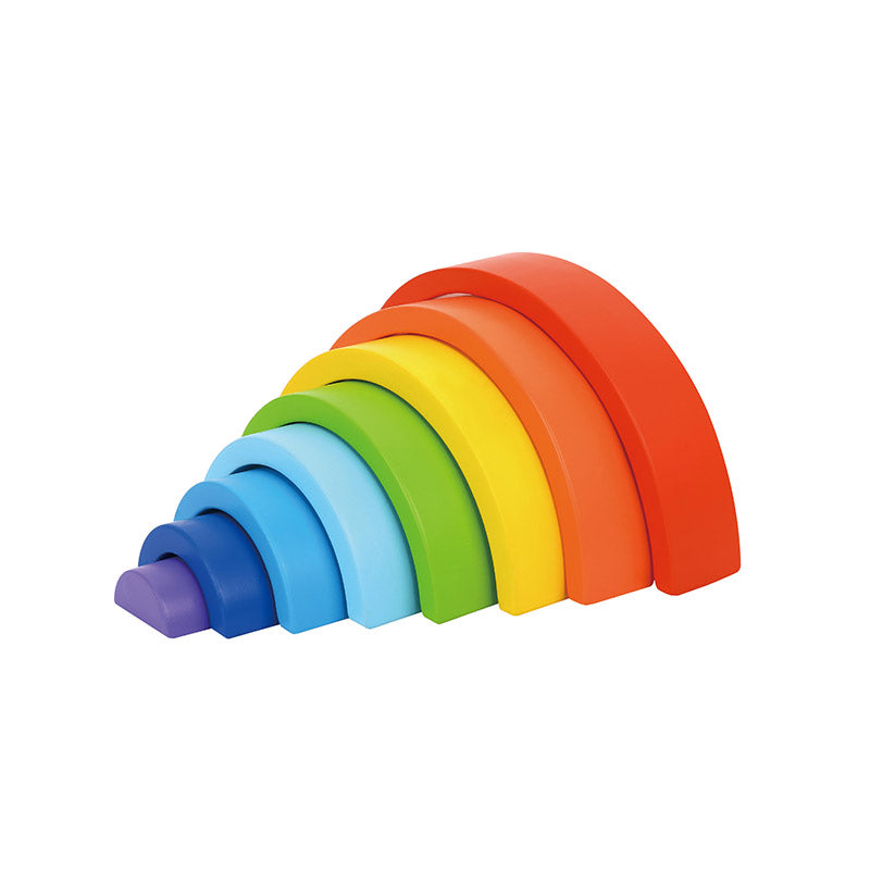 Wooden Rainbow Stacker - BRIGHT by Tooky Toy