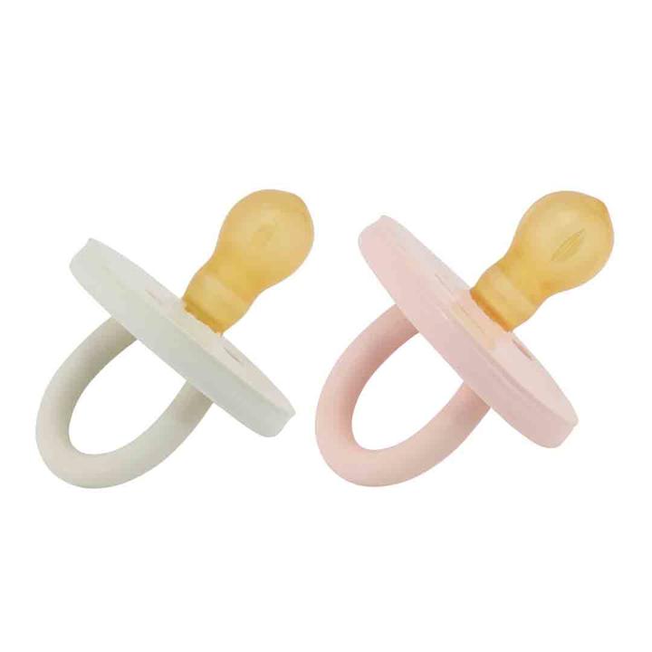 Bumi Bébé Dummy - Twin Pack - Rose & Sage - 0 - 3 Months