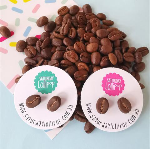 Saturday Lollipop Stud Earrings | Coffee Bean