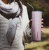 Alcoholder SKNY Slim Insulated Tumbler | Blush Pink Glitter