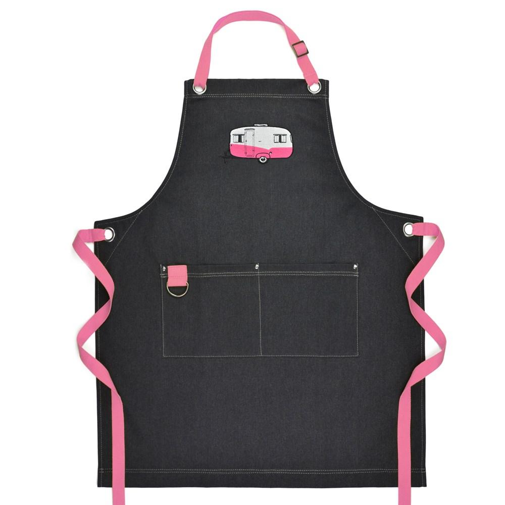 Van Go Embroidered Aprons | Various Caravan Themed Designs & Colours