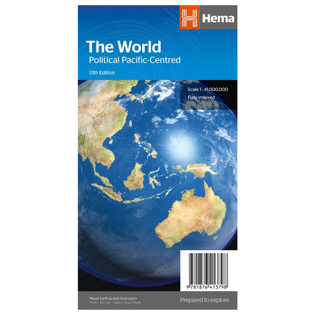 Hema Maps | The World Political Pacific-Centred