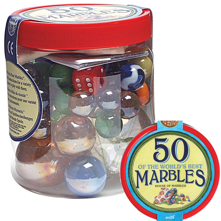 House of Marbles - Tub of 50 Marbles