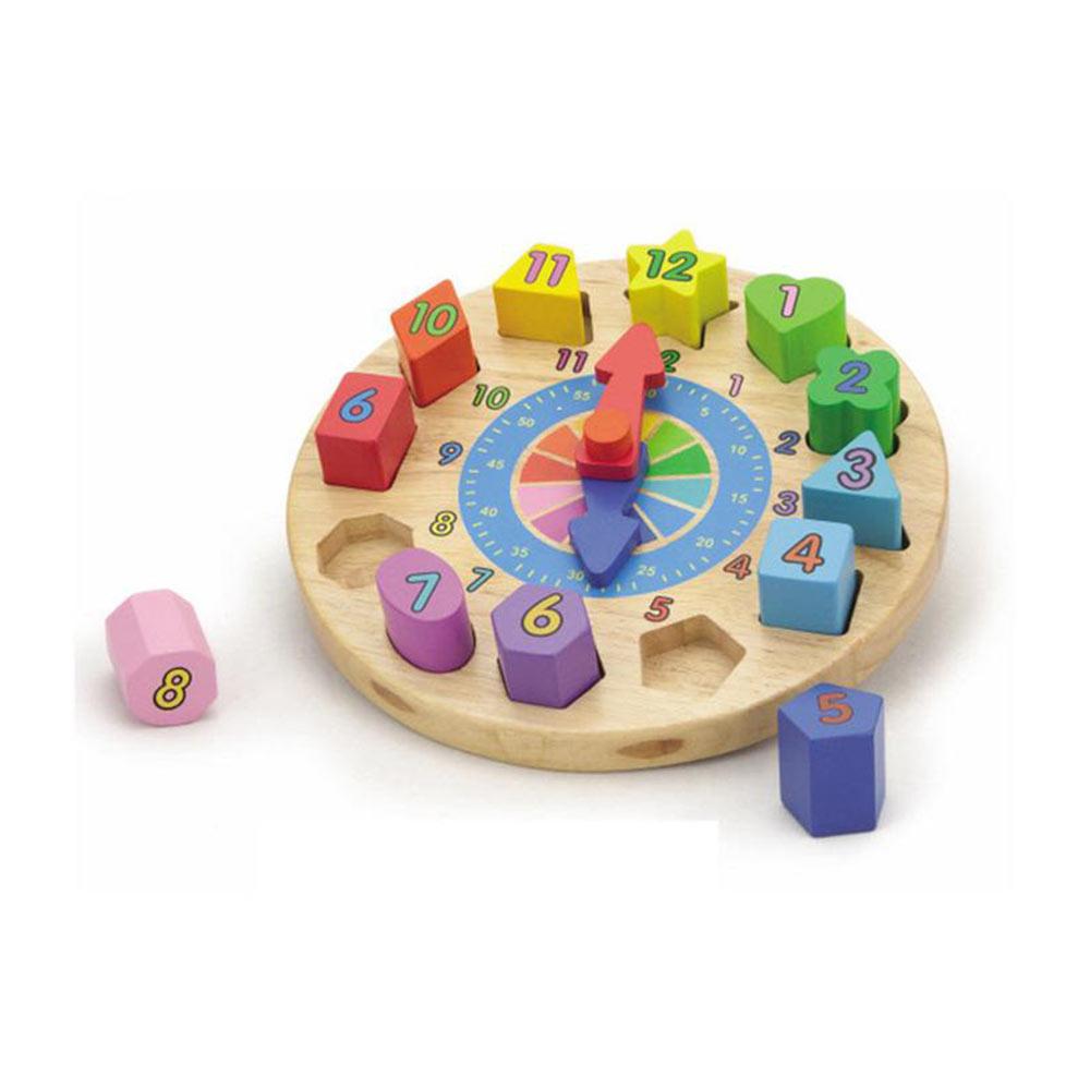 VIGA Toys | Wooden Round Clock