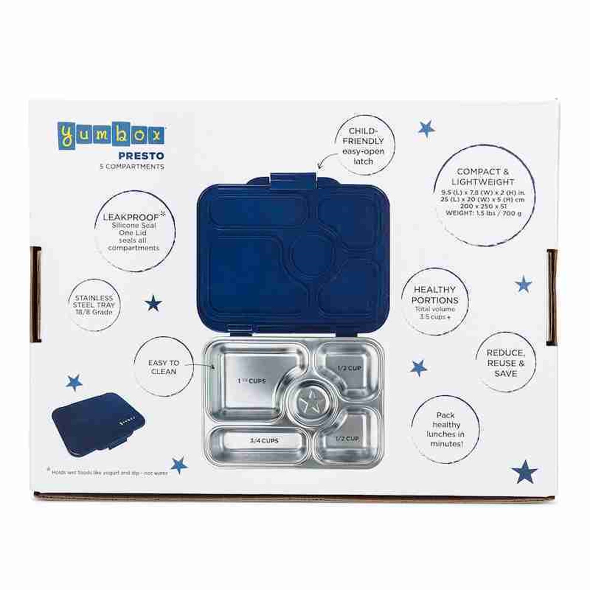 Yumbox Presto Stainless Steel Bento Lunch Box